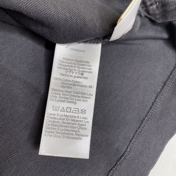 Madewell Top Sweatshirt XXS Heather Gray Raglan Long Sleeve Oversized Relaxed - Picture 7 of 8